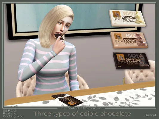 Three Types Of Edible Chocolate